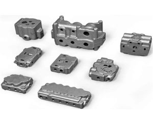 Hydraulic valve body casting hydraulic gear pump body and cover casting machining Asia sourcing China sourcing