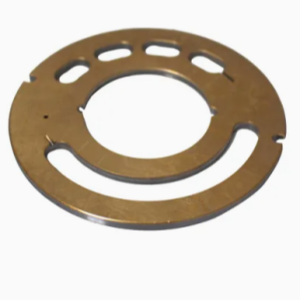 bimetal retainer plate for piston pump